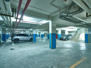 Area Parkir Luas di VidaView Apartemen Makassar