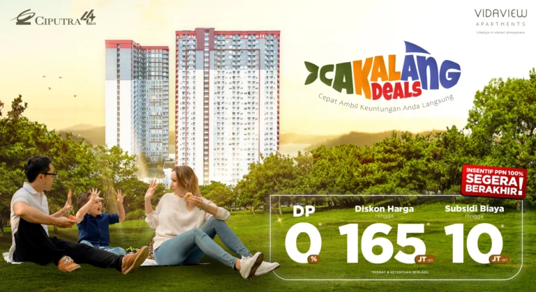 Promo Cakalang Deals Vidaview Apartments Makassar DP 0% Diskon 165 Juta Insentif PPN 100%
